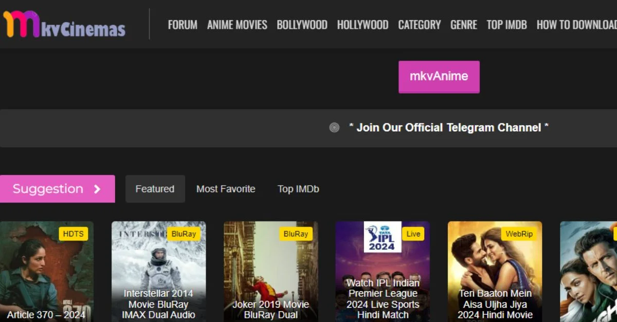 Discover the Latest Movies and TV Shows on Mkvcinemas